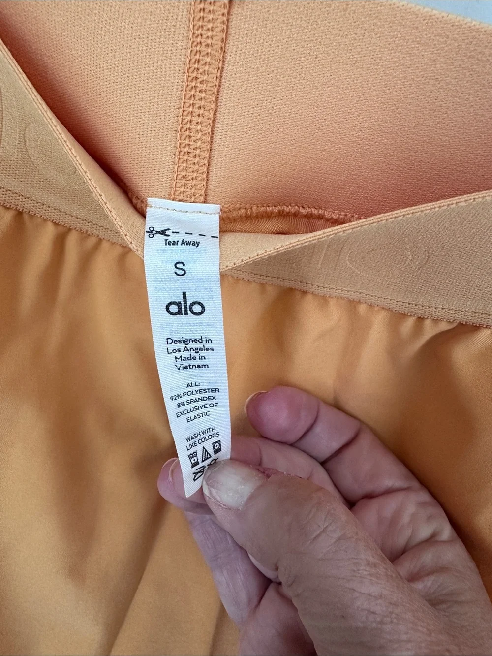 ALO Aces Sports Sunny Skort Golden Orange Size Small